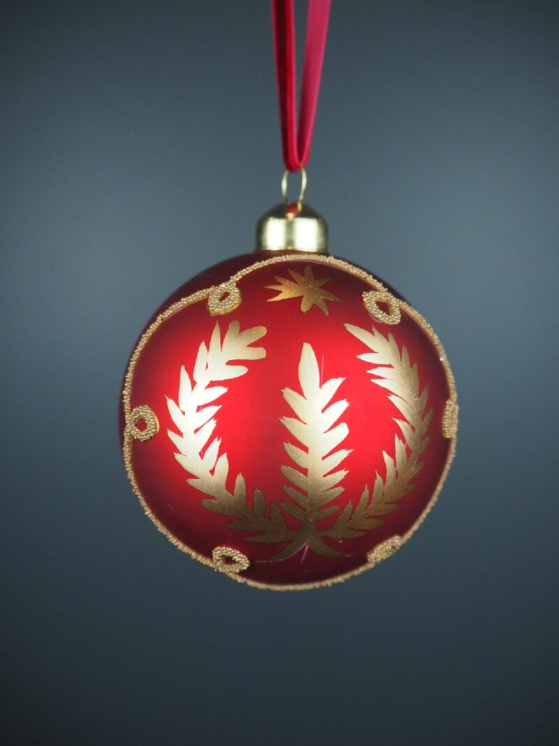 Glass ball red