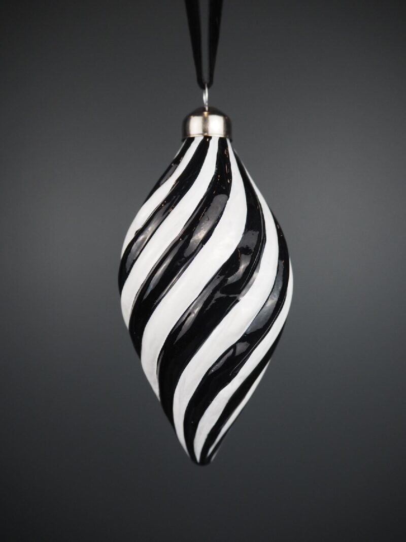 Glass drop black/white
