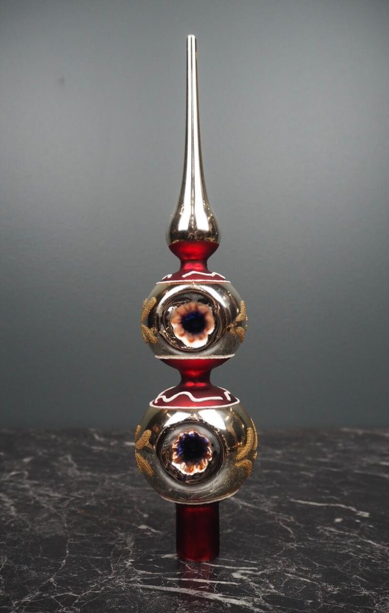 Glass tree topper reflect