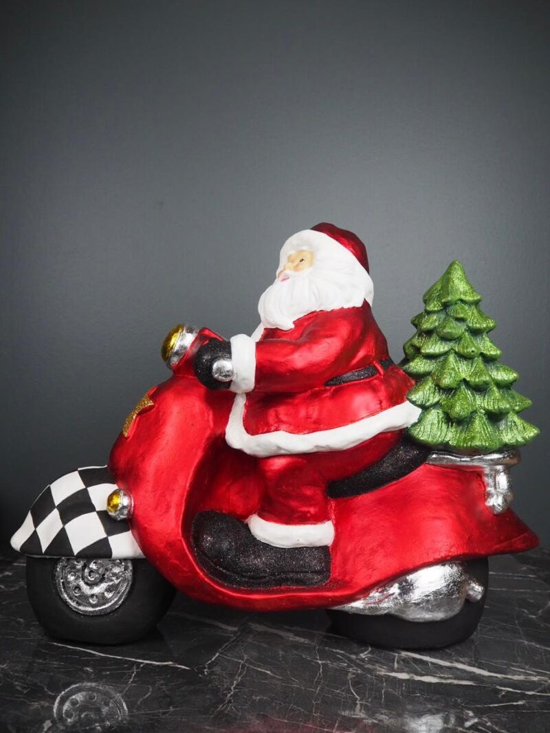 Santa on motor