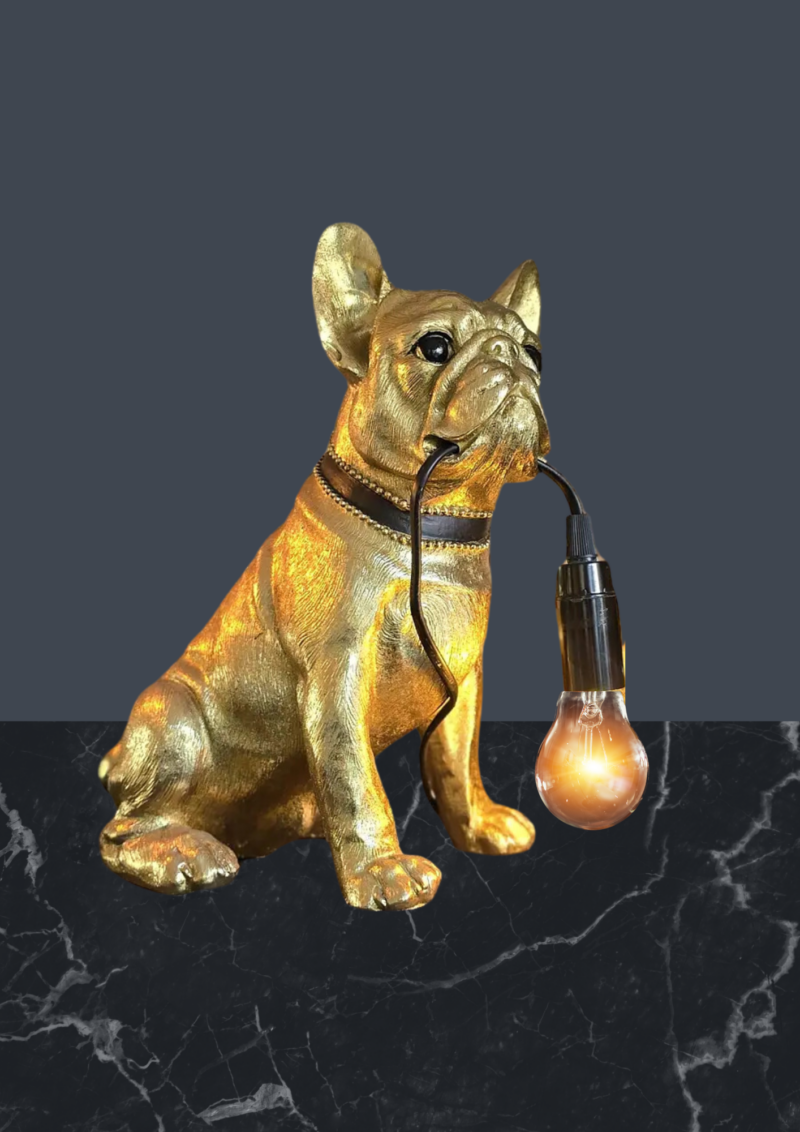 Sitting dog lamp 11.5