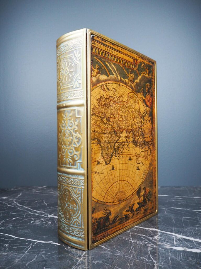 Metal map book box L