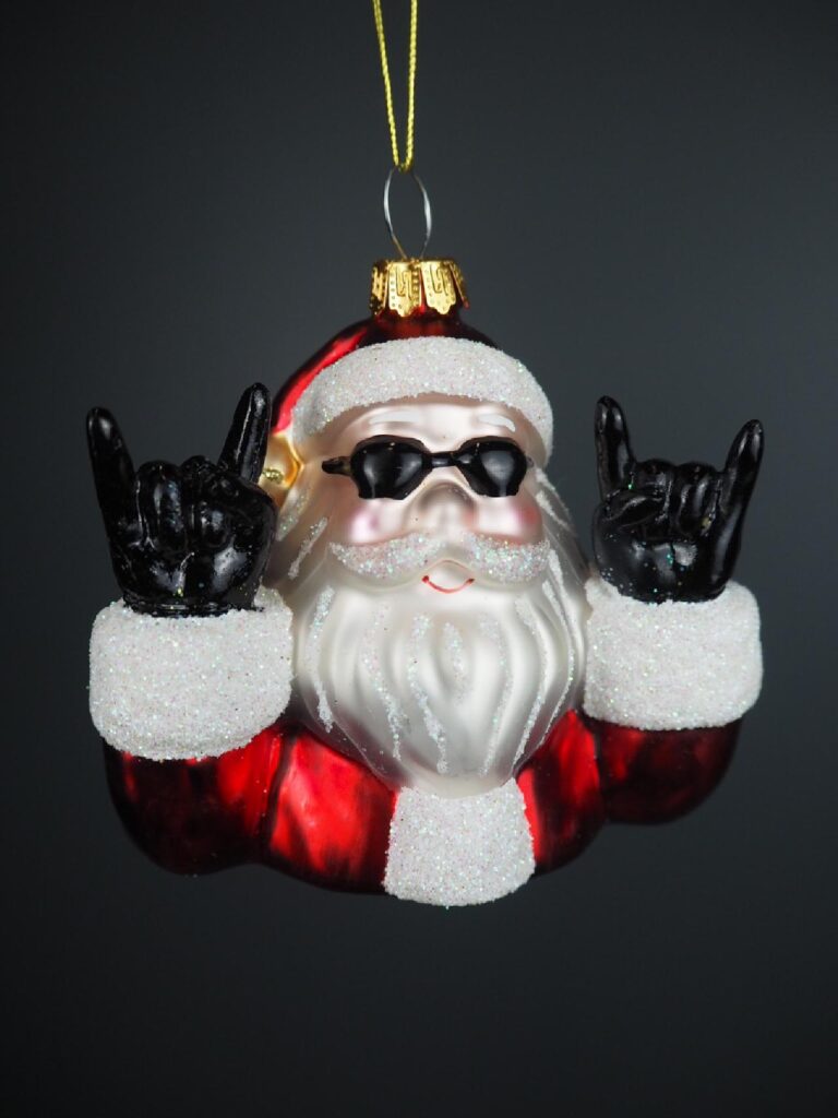 Rock you santa glass
