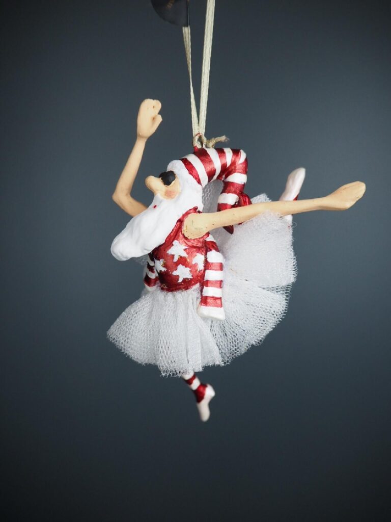 Santa red/white fabskirt