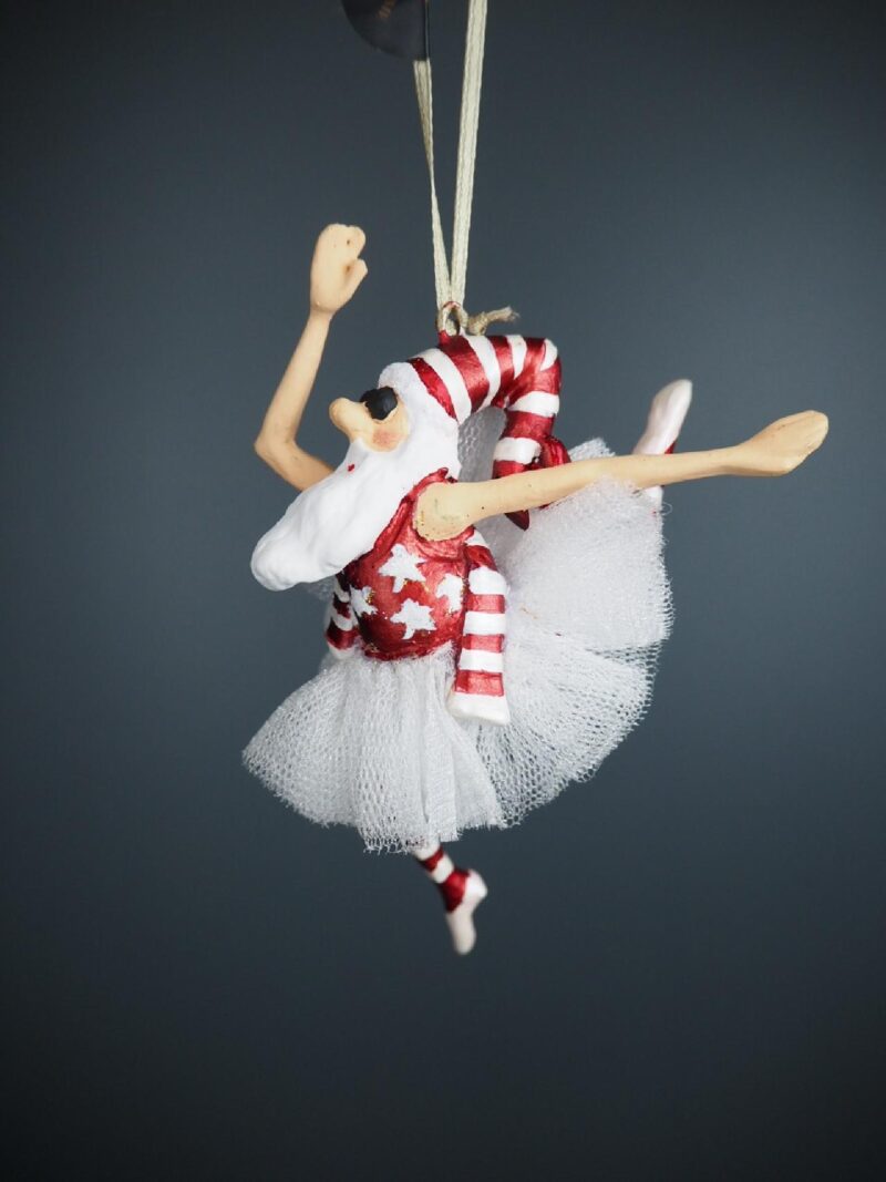 Santa red/white fabskirt