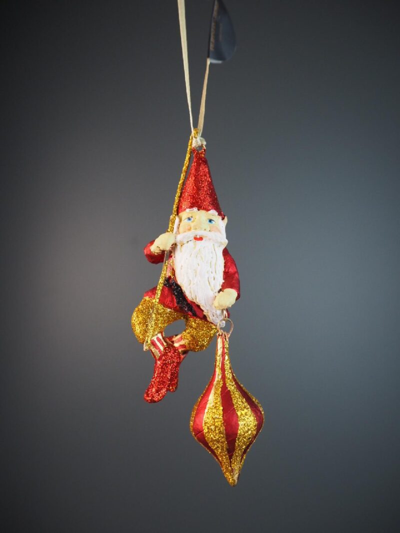 Santa elf red/gold