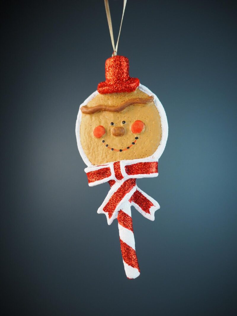 Ginger lollipop head w/ red