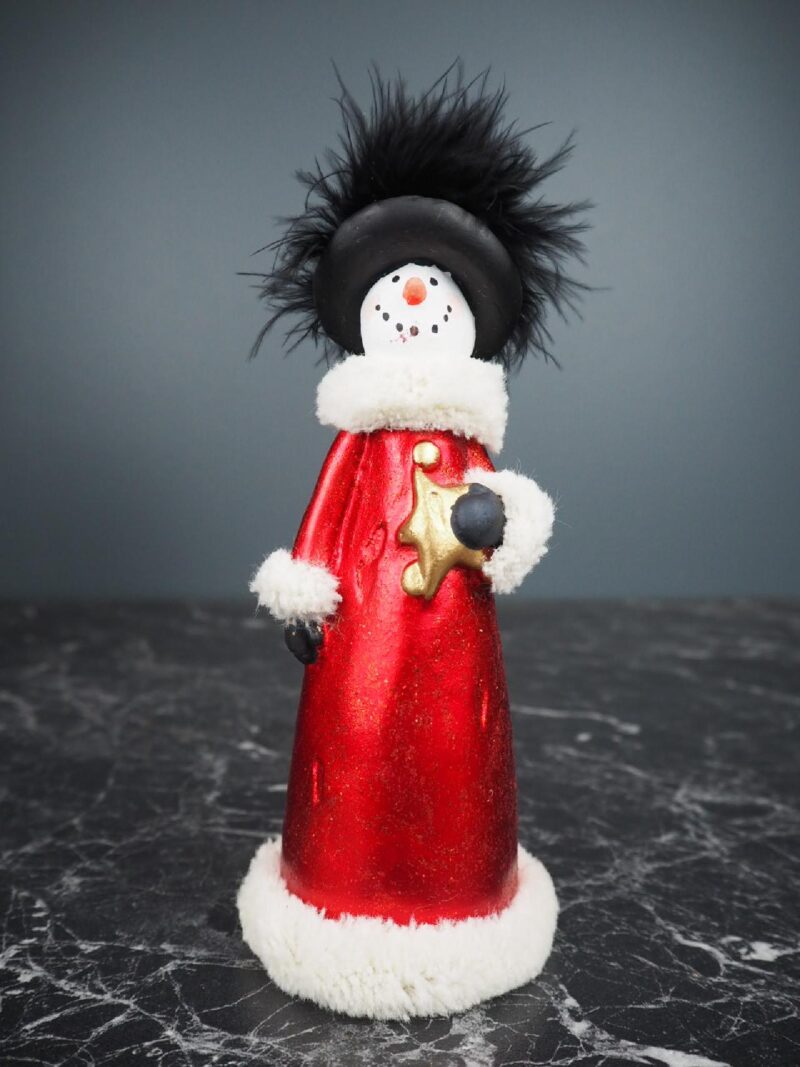 Snowman hat & blk fur