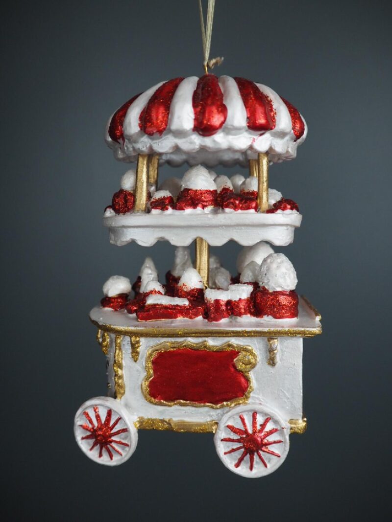 Ice cream Cart in red/gold/pw