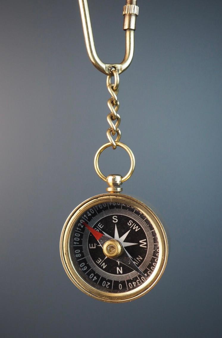Keychain compass