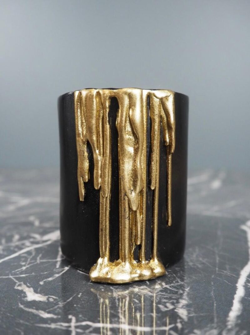 Candle holder w insect