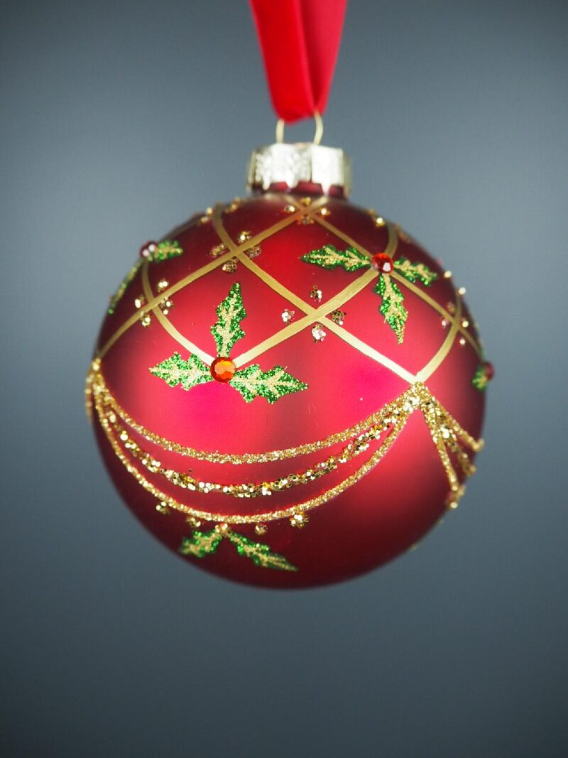 Glass ball red