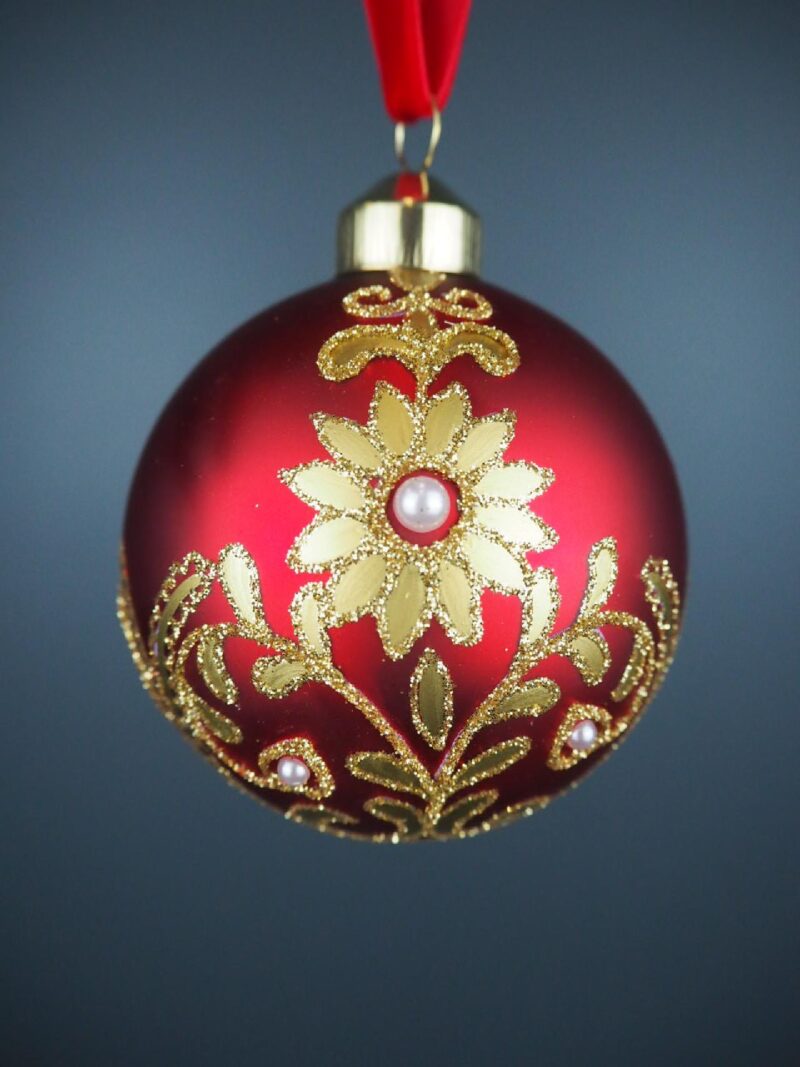 Glass ball red