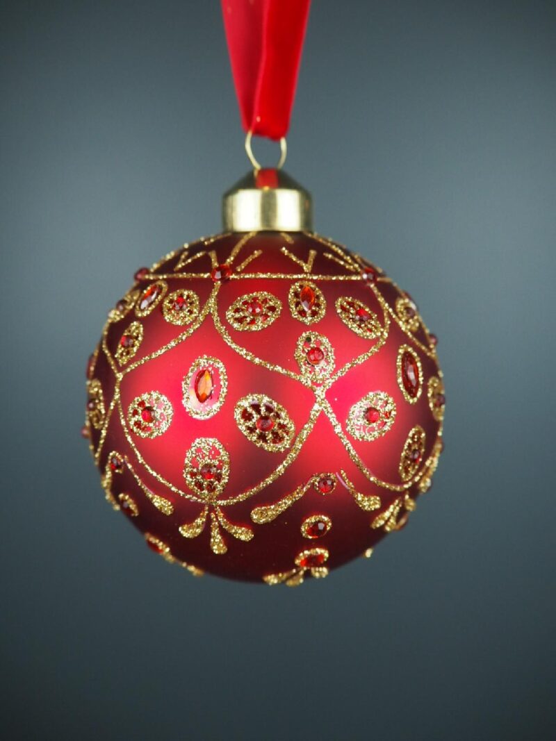 Glass ball red