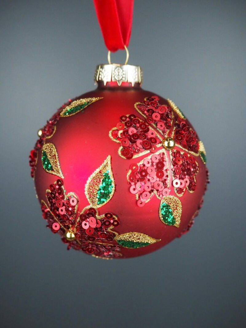 Glass ball red