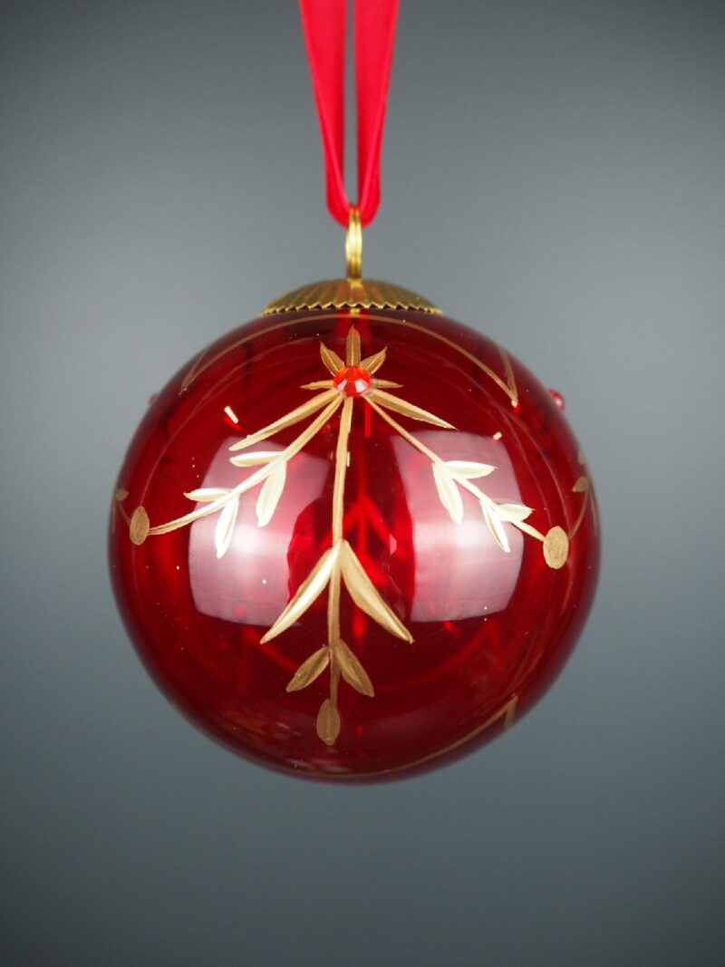 Glass ball red