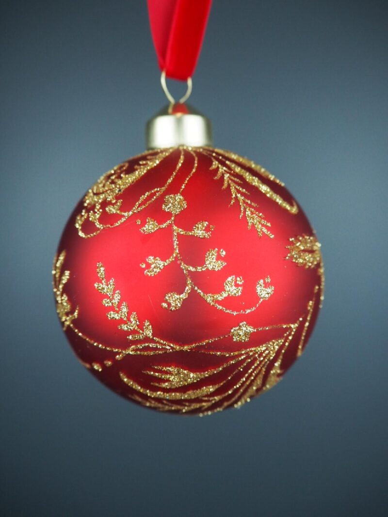 Glass ball red