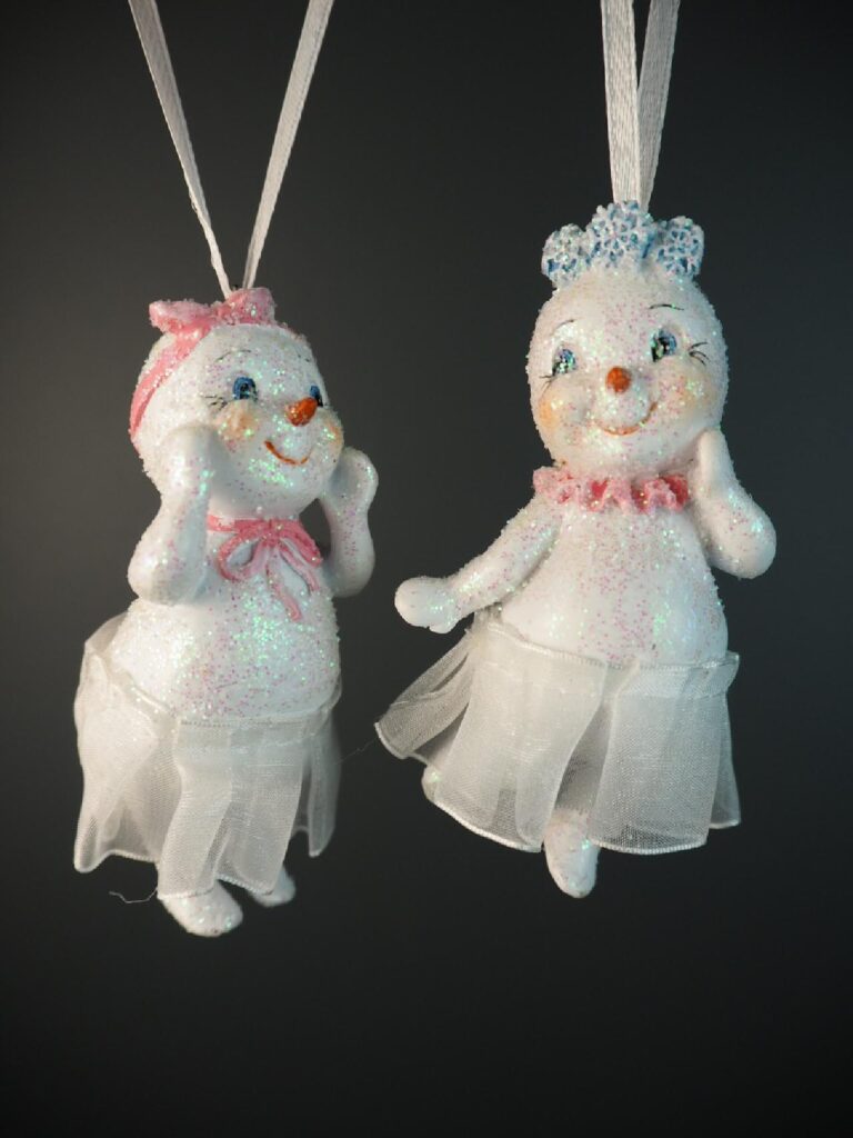 Snowman hanging decor 2asst