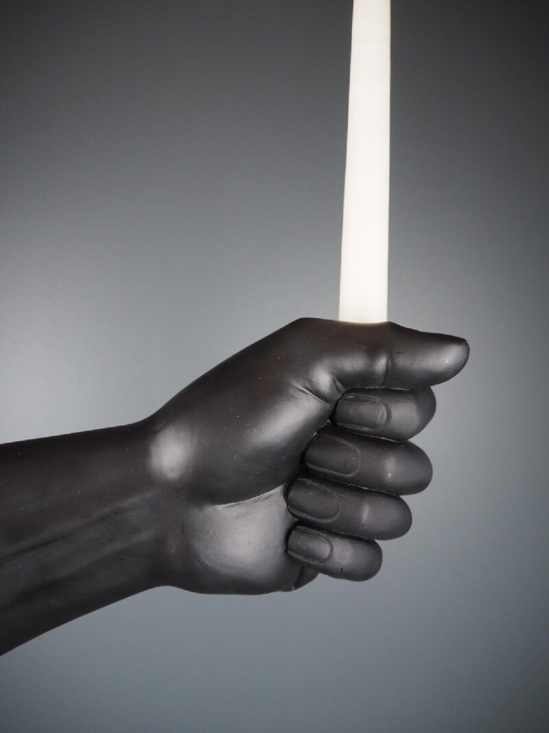 Hand candle holder