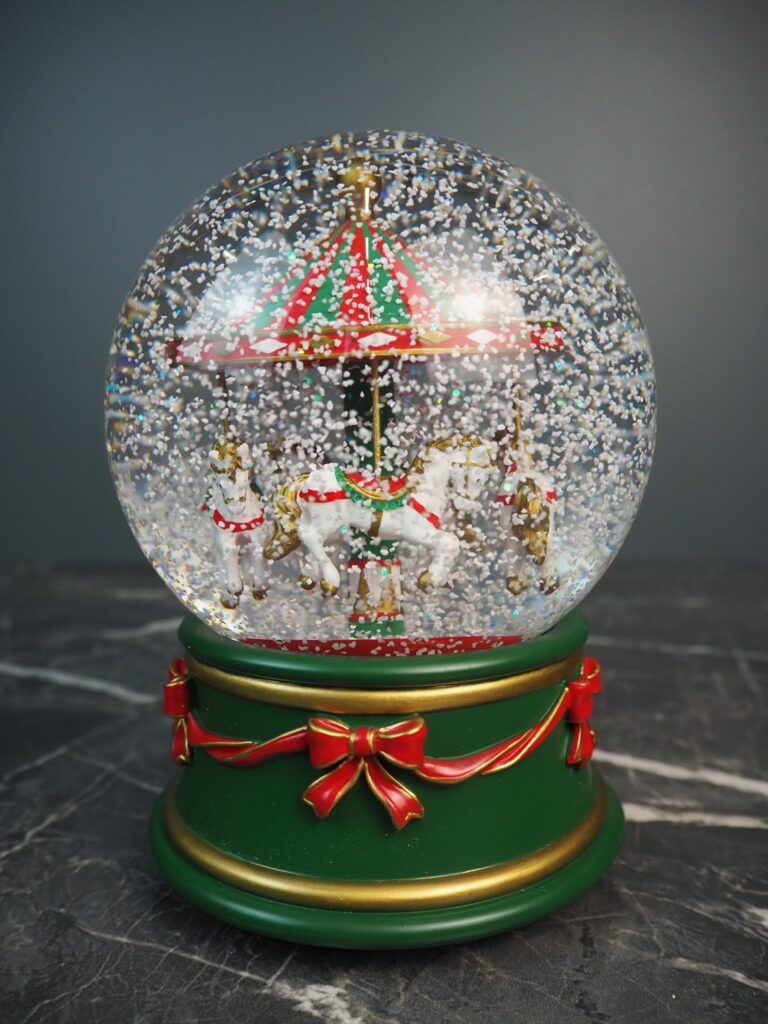 Musical carousel snowglobe 120mm - Image 2