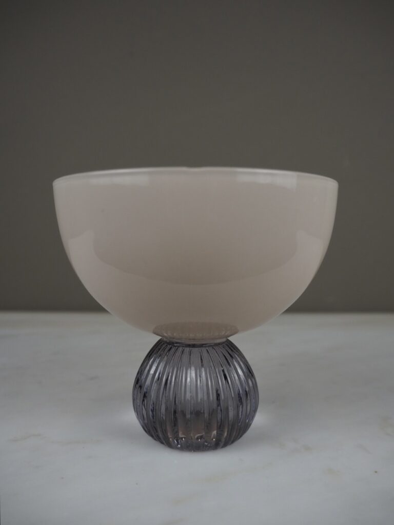 SWAY Glass creme/smoke small cup