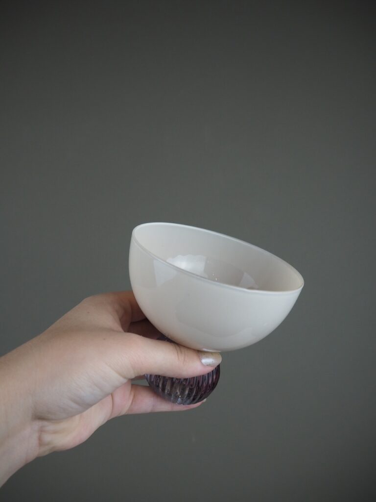 SWAY Glass creme/smoke small cup - Image 2