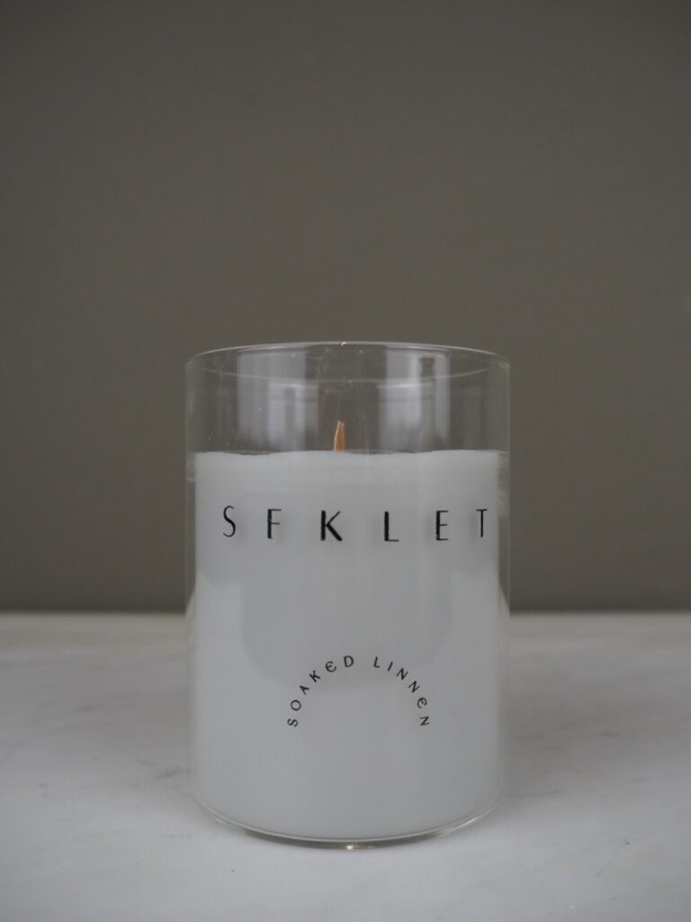 Seklet candle soaked linnen