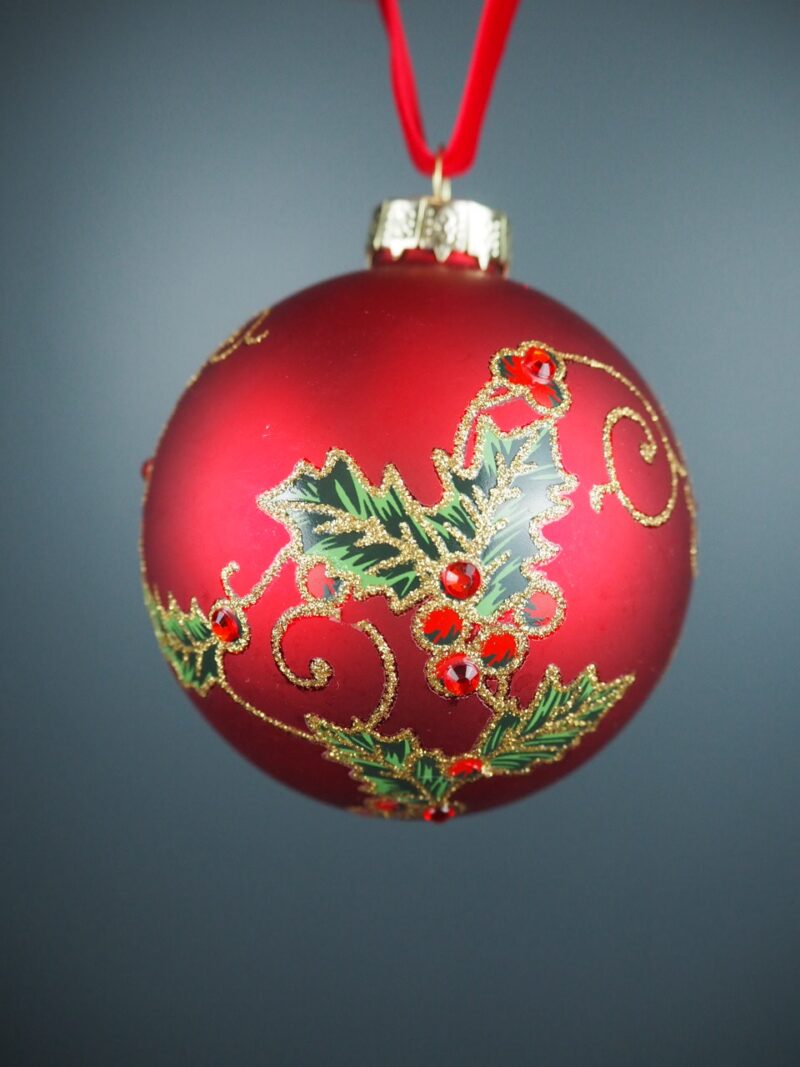 Glass ball red