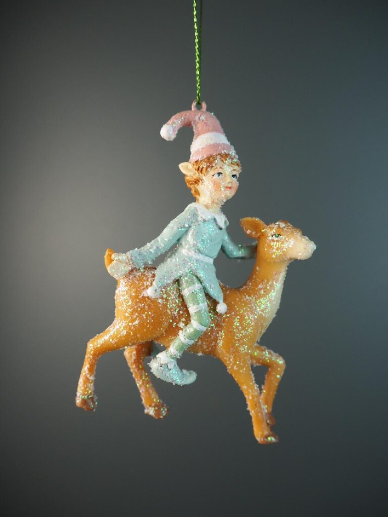Elf riding deer  2asst - Image 3