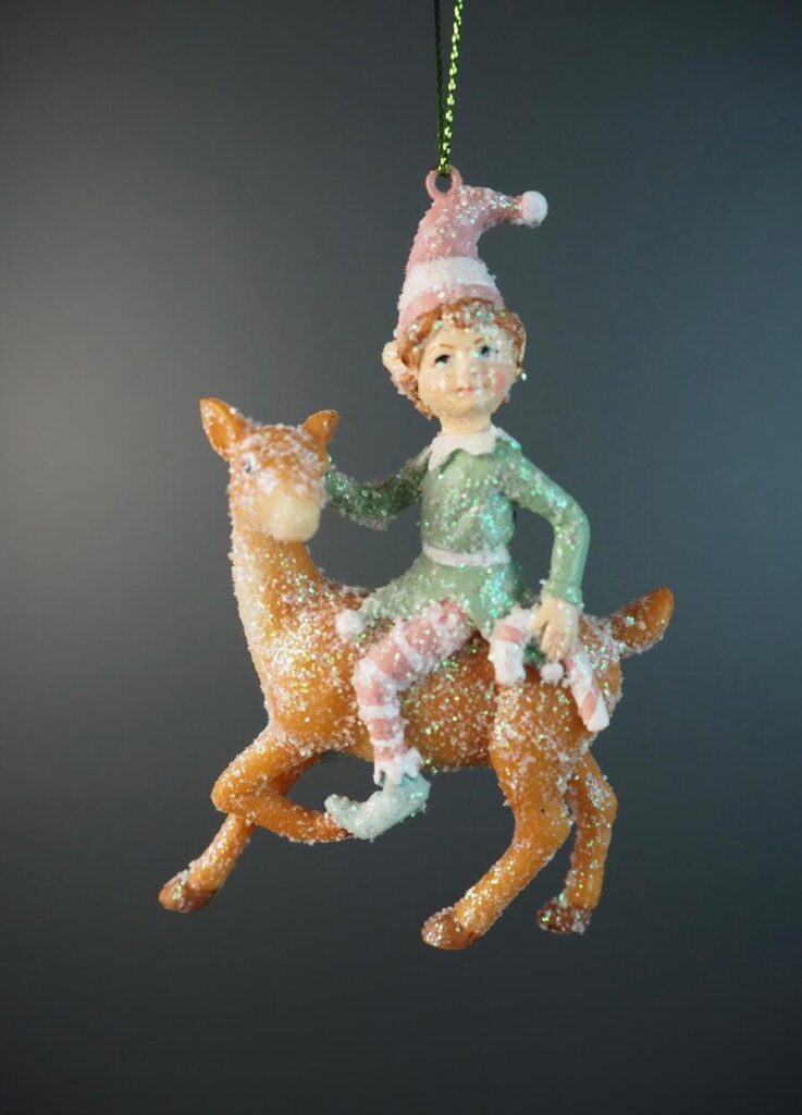Elf riding deer  2asst - Image 4