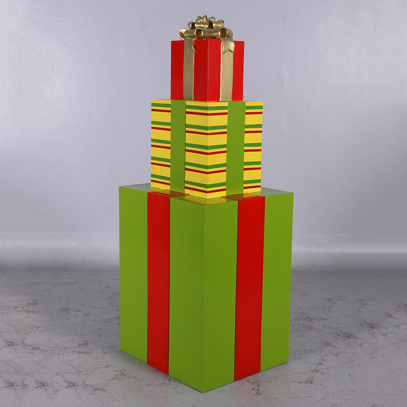 Click to enlarge Gift Stack 189 Tall Lime Yellow and Red