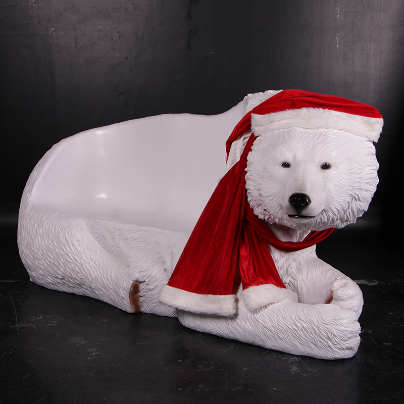 Christmas Bear Seat White