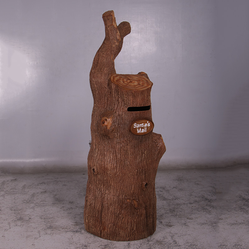 Santas Tree Stump Mailbox