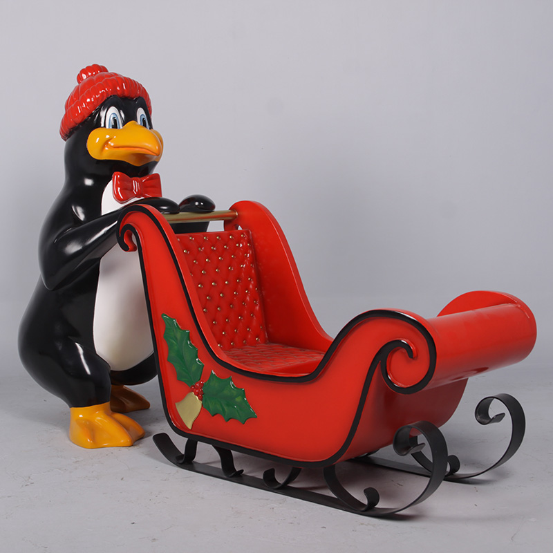 Penguin with Sleigh