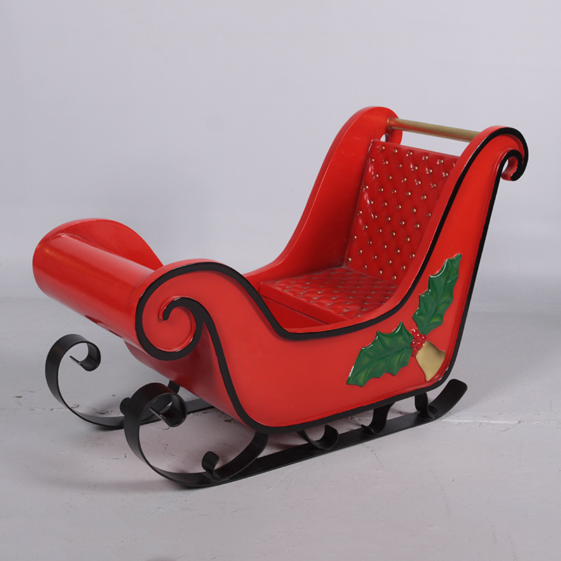 Kiddie Sleigh with Mistletoe
