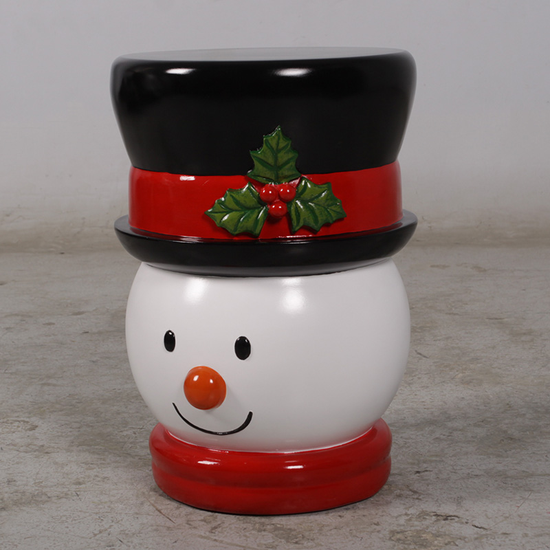 Snowman Stool 17″H