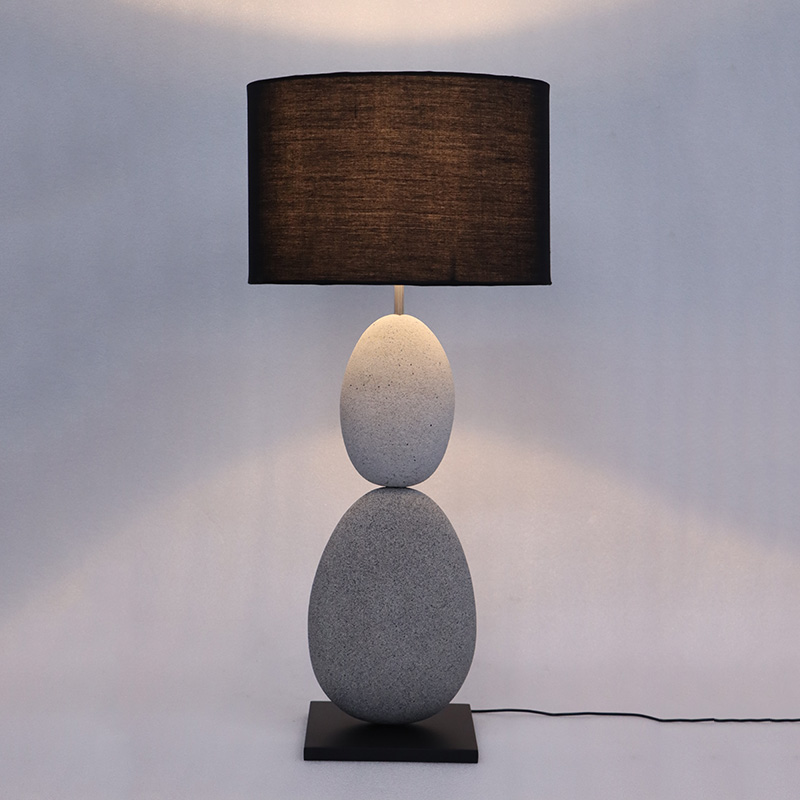 Pebble Table Lumiere DarkGranite&LightGranite