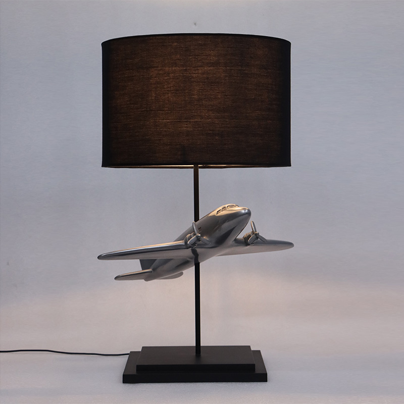 Douglas DC-3 Airliner Table Lamp PolishdAlumnum