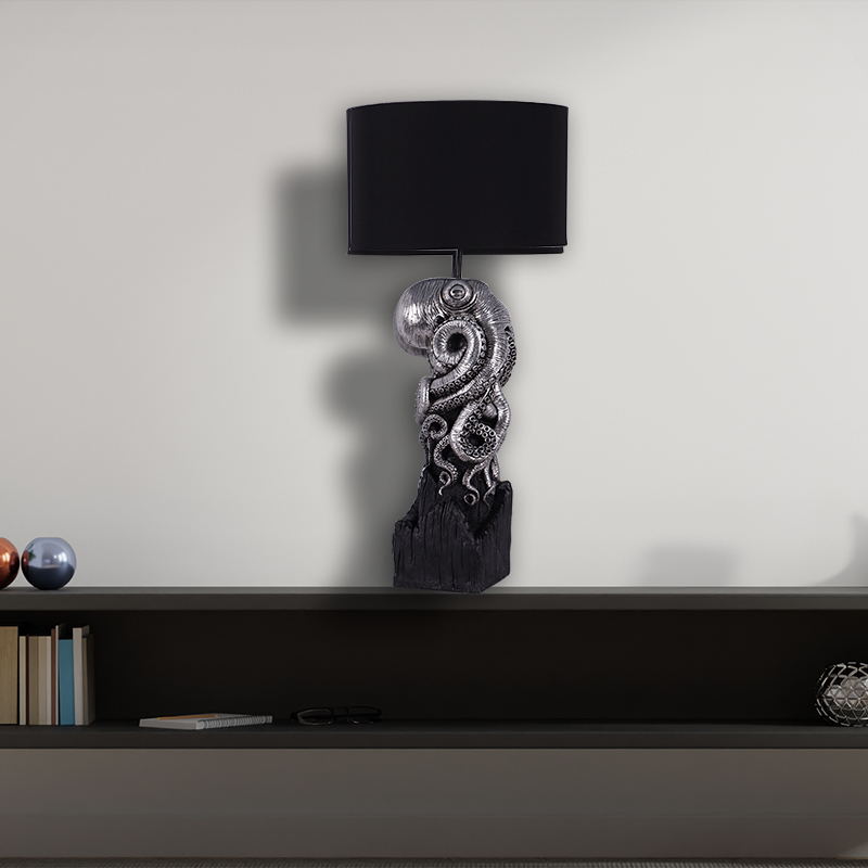 Octo Table Lumiere MatBlk&SL
