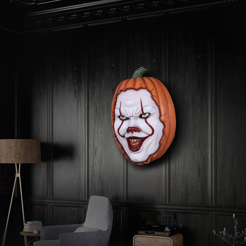 Scary Clown Pumpkin – Wall Decor