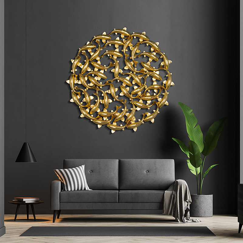 Koi Zen Wall Art – 63″ dia GL