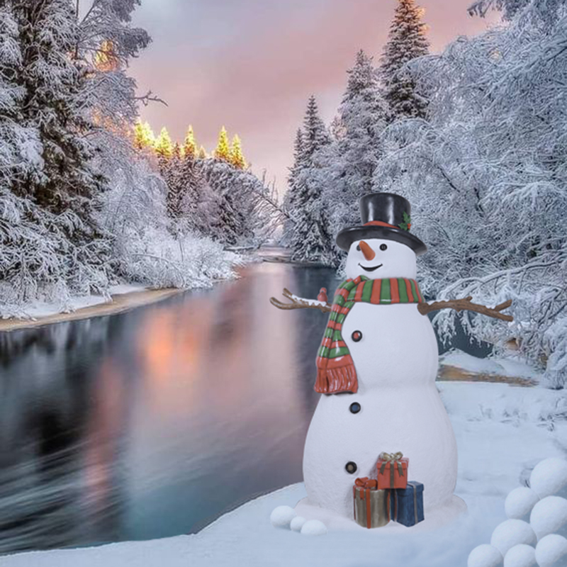 Snowman with Gifts