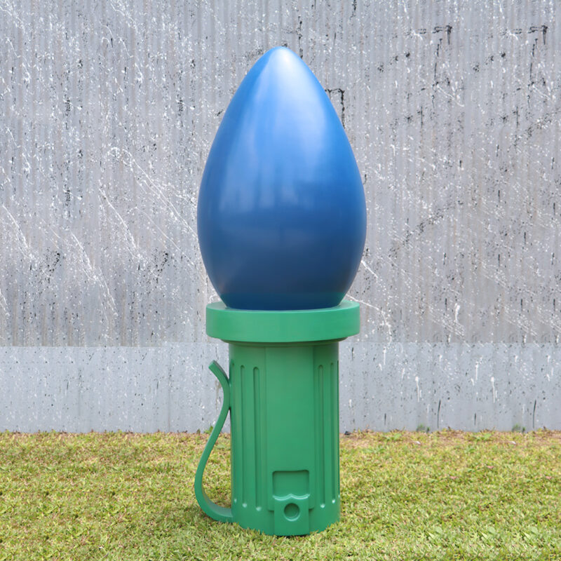 Giant Fiberglass Light Bulb 6ft Blue