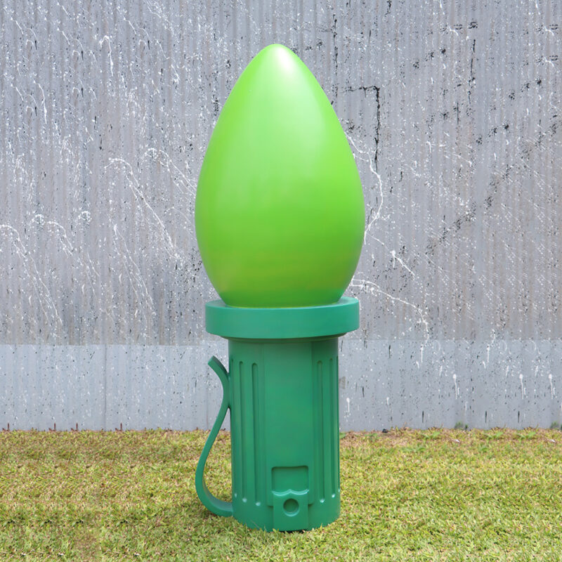 Giant Fiberglass Light Bulb 6ft Green