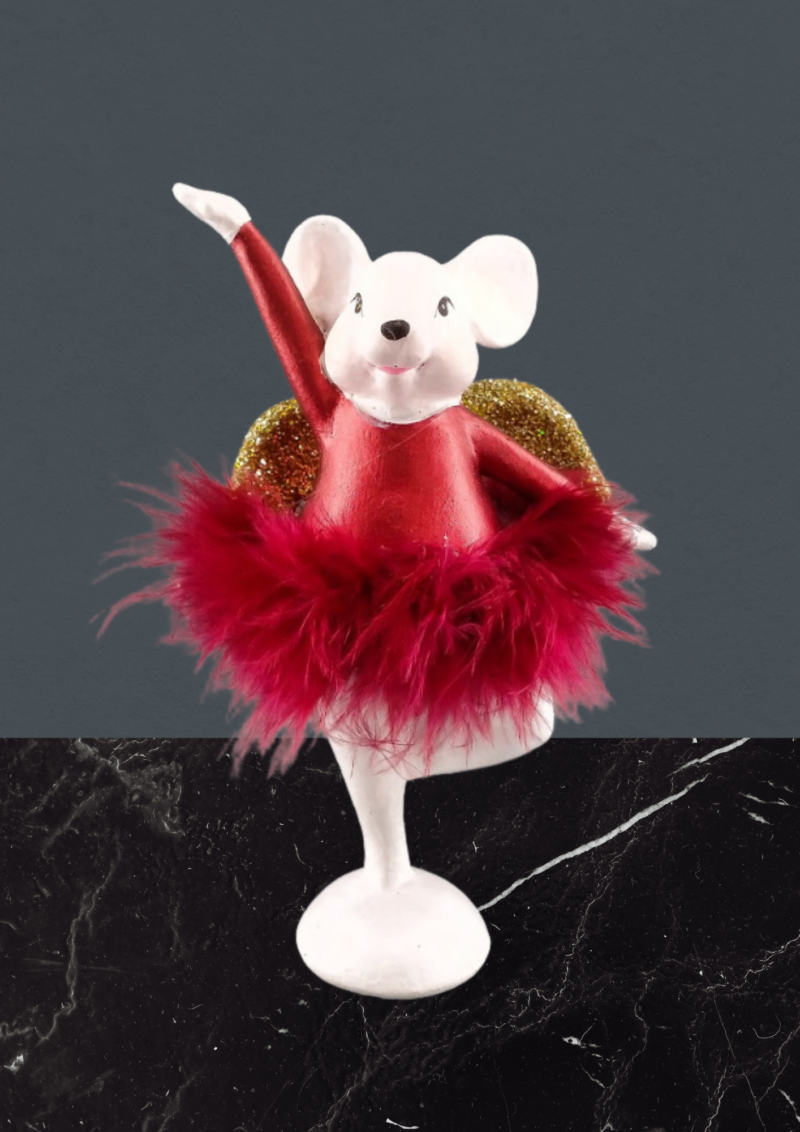 Small pep mouse satin red maribu skirt