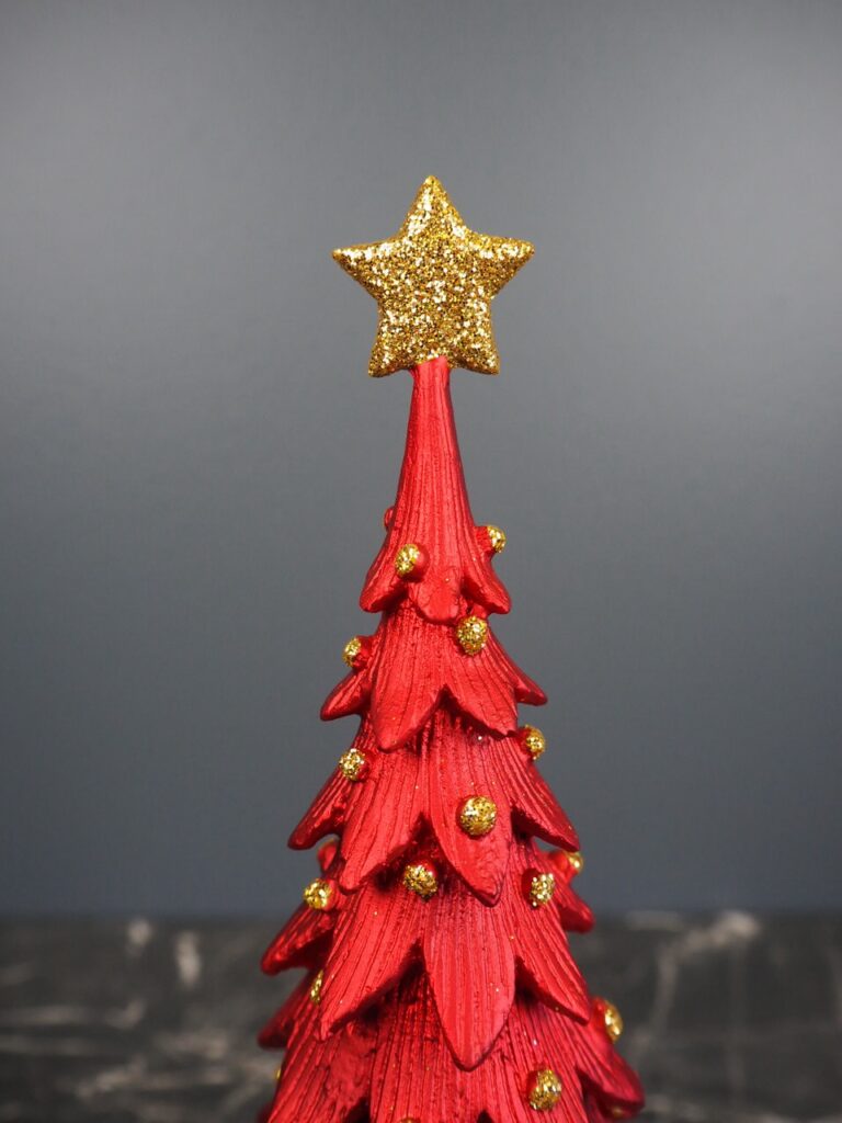 Spiky Christmas tree small red - Image 2