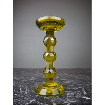 Tall candle holder olive L