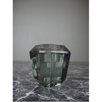 Candle holder glass smoke