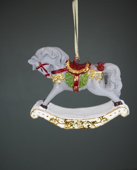 Small rocking horse latex gray