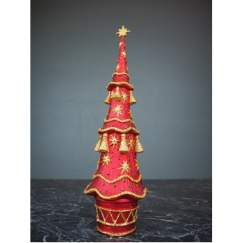 Christmas tree w/tassel red